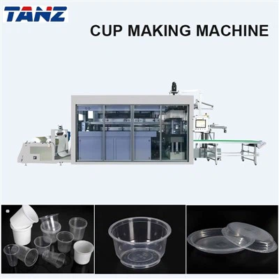 Vollautomatische Einwegschüssel -Deckel Fließtopf Techer Thermoforming -Maschine